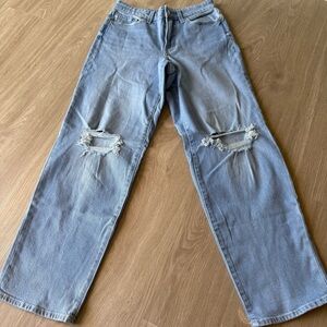 Light Blue Distressed Jeans